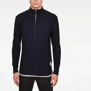G-Star 3D BIKER ZIP THROUGH KNITT  Sweater size L